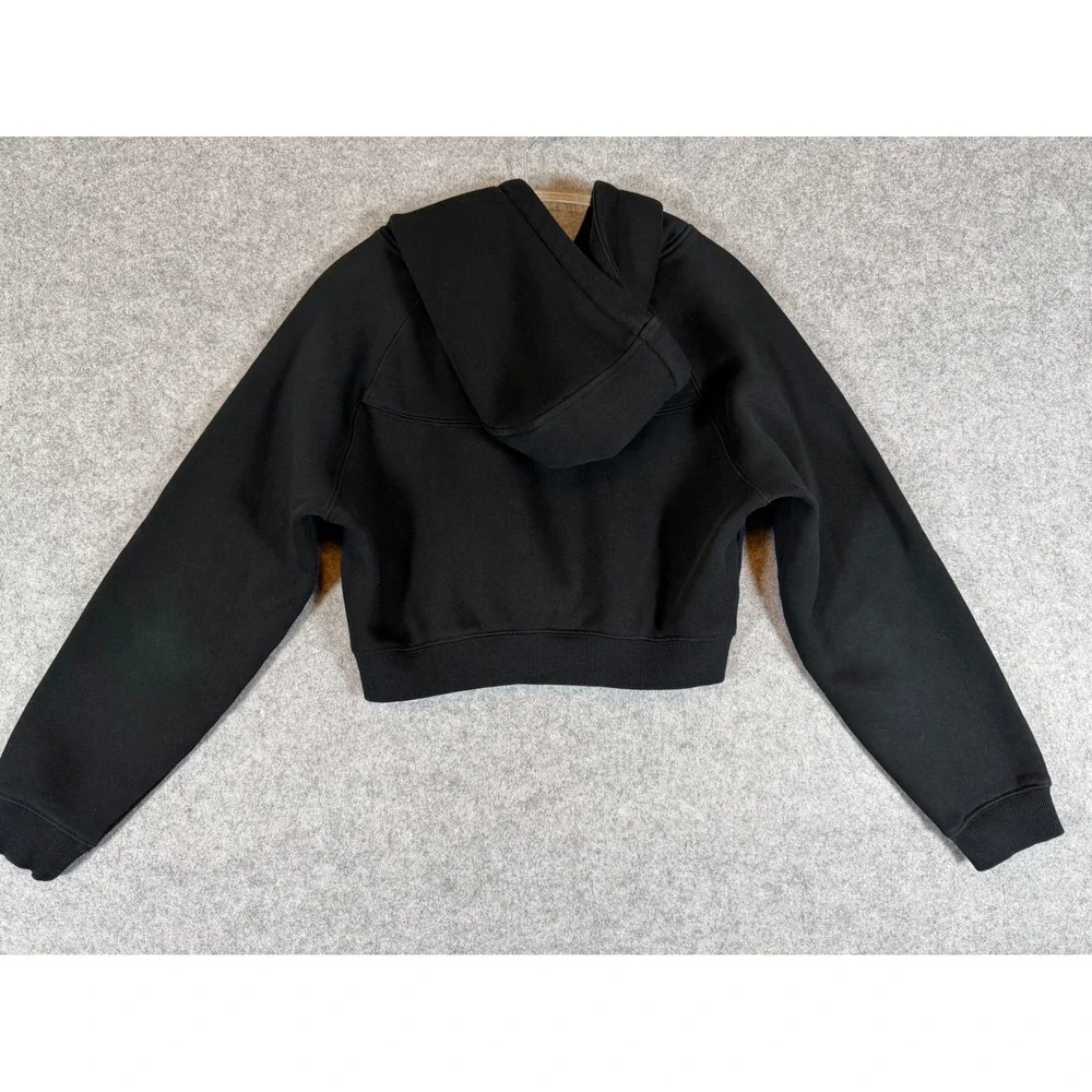 Alphalete Cropped Hoodie Womens Medium Black Excellent LDB-1502 Pullover